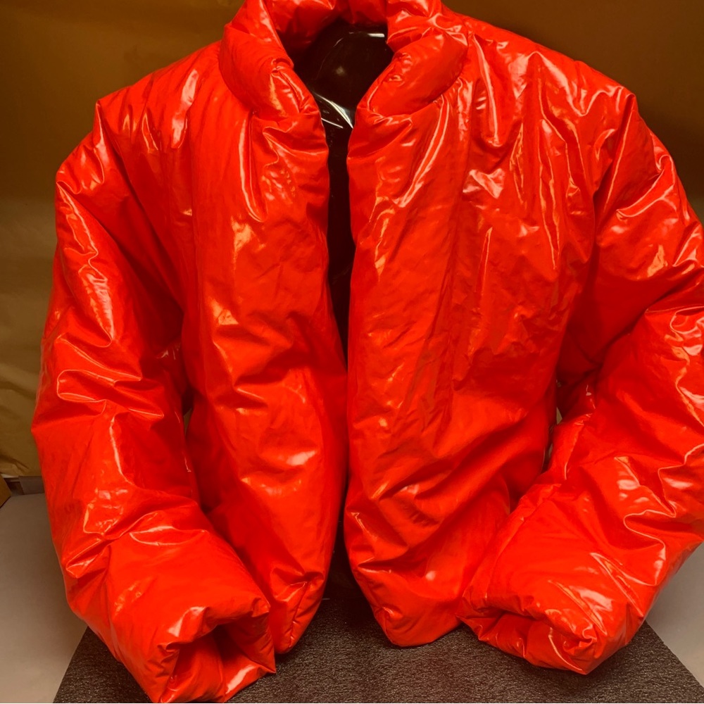 Yeezy Gap RED Puffer Coat Jacket Size Large Ye Yeezy. ICONIC